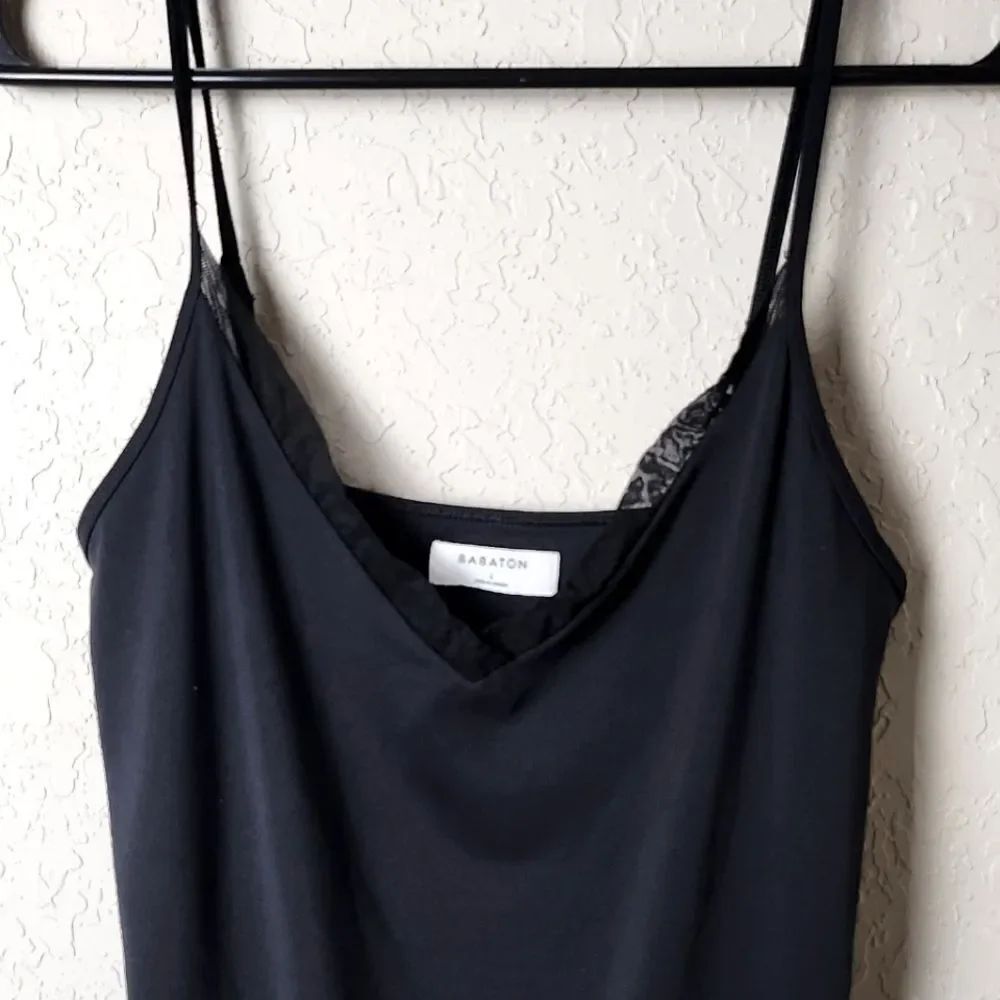 Aritzia Babaton Mesh Contour Bodysuit Womens Black Size L - Picture 3 of 9